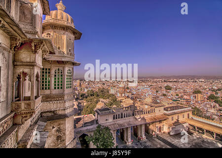 Udaipur vue sur la ville Banque D'Images