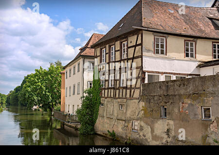 Ville historique de Bamberg, État libre de Bavière Banque D'Images