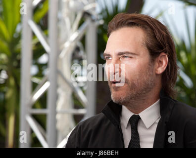 Cannes, France. 27 mai, 2017. Joaquin Phoenix, au Vous n'ont jamais vraiment ici appel photo film à la 70e édition du Festival de Cannes Samedi 27 mai 2017, Cannes, France. Crédit photo : Doreen Kennedy/Alamy Live News Banque D'Images