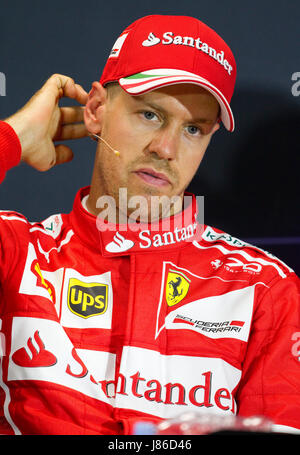 Monaco, Monaco. 27 mai, 2017. Monaco, Monte Carlo - le 27 mai 2017 : Championnat du Monde de Formule 1 de la FIA, Monaco Grand Prix F1 de Sebastian Vettel, la Scuderia Ferrari | Conditions de crédit dans le monde entier : dpa/Alamy Live News Banque D'Images