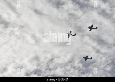 Buenos Aires, Argentine - 27 mai 2017 : IA FMA 58 Pucara de l'Armée de l'air Argentine au cours des célébrations du 207e anniversaire de la Révolution de mai à Buenos Aires. Banque D'Images