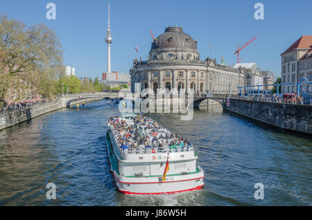 Le Musée de Bode est l'un des groupe de musées sur l'île des musées à Berlin, Allemagne. Il a été conçu par l'architecte Ernst von Ihne. Banque D'Images