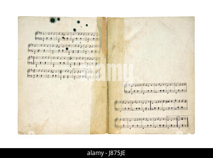 Écrire, écrit, écrit, écrit, détail, les concerts, la musique, le son, l'art, isolé, Banque D'Images