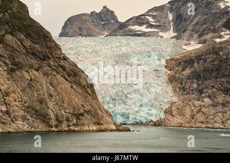 EUROPE, Groenland, Prince Christian Sound, le groenlandais : Ikerasassuaq, Glacier Odin Banque D'Images