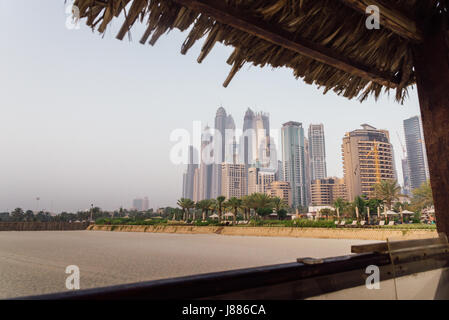 Jumeirah Beach Residence beach à Dubaï, Émirats Arabes Unis Banque D'Images