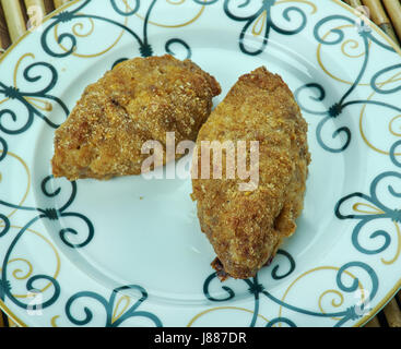 Macher Chop - festival Bengali snack Banque D'Images