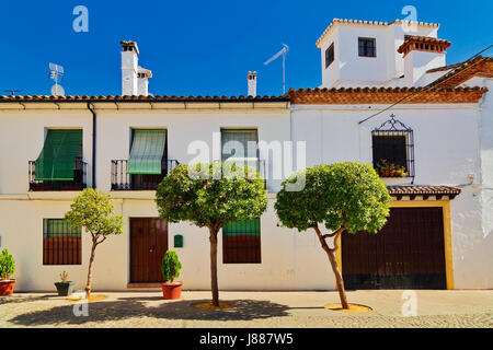 Rue de la vieille ville de Ronda, Espagne Banque D'Images