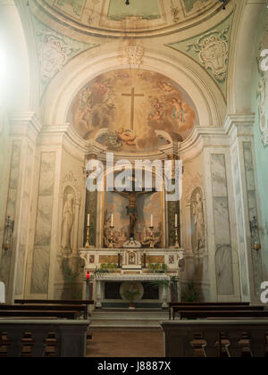 Le Christ sur la croix, Cathédrale de Santa Maria Assunta et Jenesien, San Miniato Banque D'Images