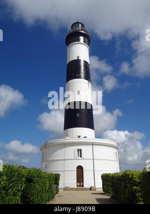 Signe, signal, la France, l'île, un phare, phare, île, signe, signal, bleu, Banque D'Images