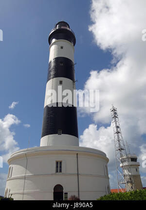 Signe, signal, la France, l'île, un phare, phare, île, signe, signal, bleu, Banque D'Images