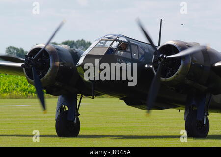 Bristol Blenheim ,Mk 1F, G-BPIV, L6739, East Kirkby, Angleterre, Royaume-Uni. Banque D'Images