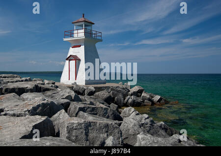 Maison, édifice, navigation, littoral, rochers, plage, port, lumière, bleu, Banque D'Images