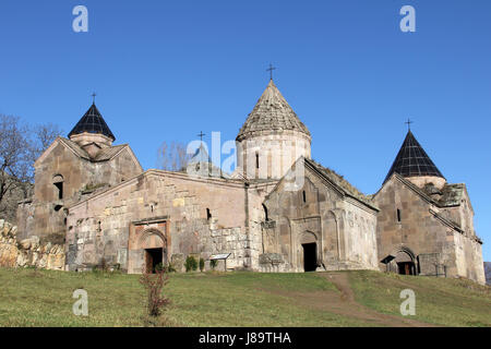 12ème-13ème siècle monastère chrétien arménien de Gochavank, Gosh village, Dilijan, l'Arménie. Banque D'Images