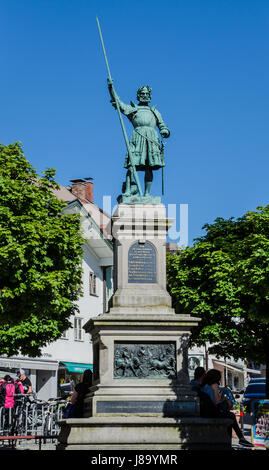 Bad Tölz est situé à environ 60 km au sud de Munich sur la rivière Isar, qui sépare la Alstadt dans l'Est de l'établissement thermal trimestre dans l'ouest. Banque D'Images