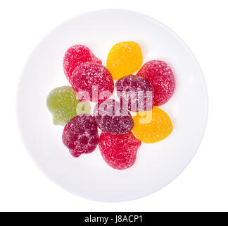Confiture gelée de fruits multicolores Banque D'Images