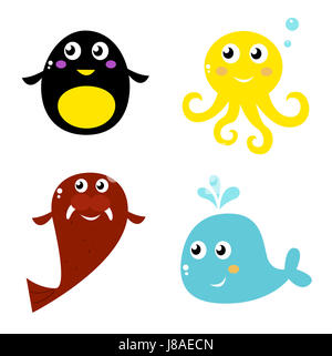 La vie, à exister, à l'existence, vie, vie, vivre, isolé, des animaux, des poissons, de la marine, Banque D'Images