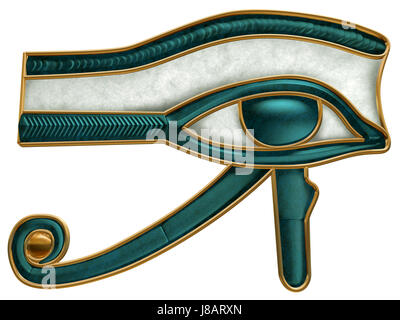 L'Egypte, de l'œil, de l'ancien, le pictogramme, symbole, pictogramme, symbole commercial, égyptienne, Banque D'Images