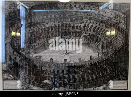 Giovanni Battista Piranesi, veduta del Colosseo, 1740 60 Banque D'Images