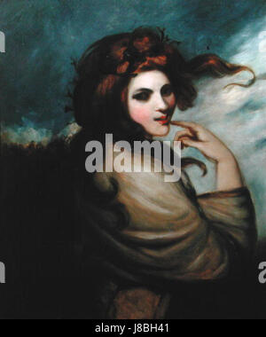 Portrait de George Romney Emma Hamilton Banque D'Images