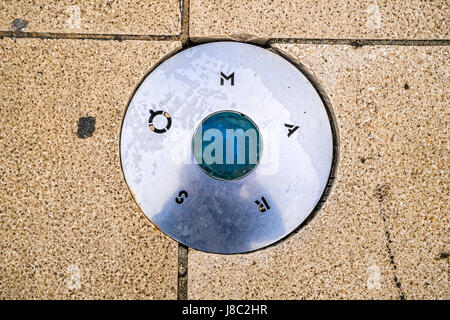 Dalmatie Zadar d'installations artistiques sur le front - planètes - Mars Banque D'Images