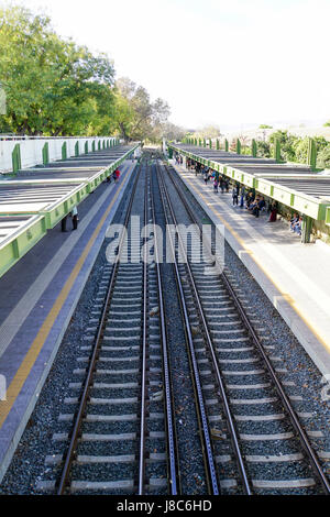 Une gare moderne à Athènes, Grèce Banque D'Images