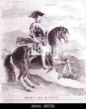 Felipe IV un caballo Goya Banque D'Images