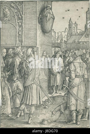 Ceci fait référence à une œuvre de Lucas van Leyden, un artiste renommé de la Renaissance hollandaise connu pour ses estampes et ses peintures au XVIe siècle. Banque D'Images