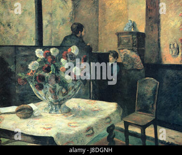 Paul Gauguin, interieur du peintre Paris, rue Carcel (1881) 01 Banque D'Images