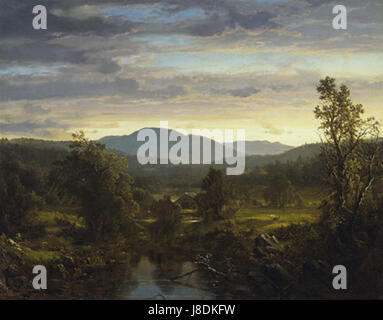 Frederic Edwin Church Coucher du soleil dans le Berkshire Hills Banque D'Images