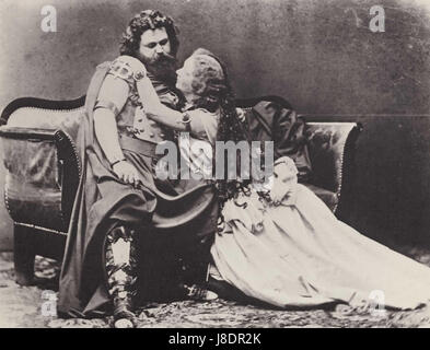 Joseph Albert Ludwig Schnorr von Carolsfeld Malwine und Tristan und Isolde, 1865e Banque D'Images
