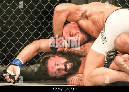 Ericsson Globe, Stockholm, Suède. 28 mai, 2017. Jack Nicholson Hermansson bat Alex lors de l'UFC Fight Night Crédit : Stockholm Dan Cooke/ Alamy Live News Banque D'Images