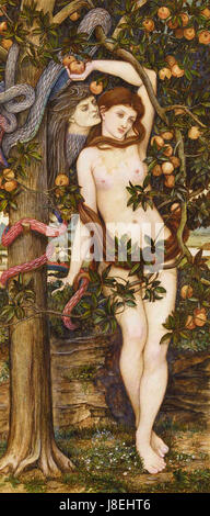 John Roddam Spencer Stanhope la tentation d'Eve Banque D'Images