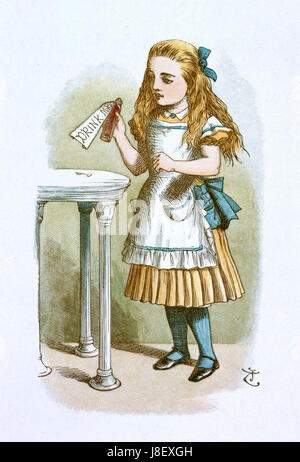 Illustration de John Tenniel Alice de la Pépinière (1890) 066110 Banque D'Images