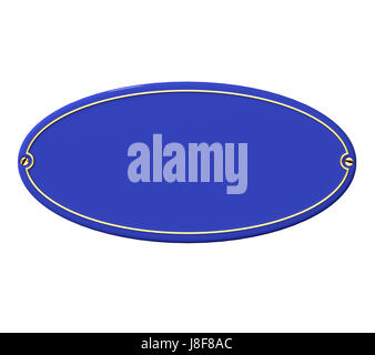 Bleu, vintage, vis, Golden, illustration, métal, laiton, vide, plaque, Banque D'Images