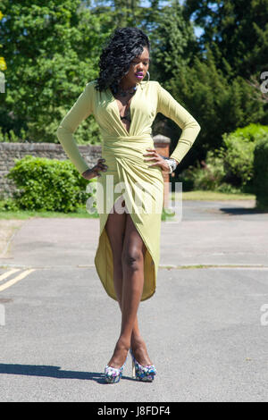 Femme Afro Carribean Banque D'Images