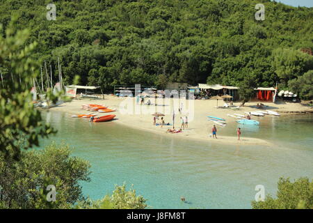 Sivota, Grèce - Bella Vraka Beach Banque D'Images