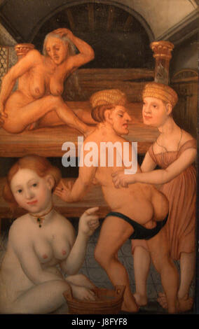 Hans Baldung ( ca. 1484 1545) De badstoof «t Vliegend Peert Malines 84 2015 13 31 55 Banque D'Images