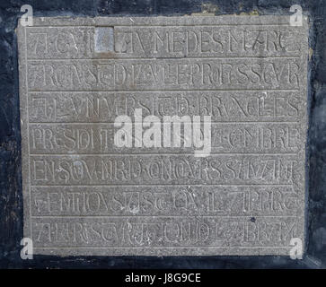 Inscription L'abbaye de La Cambre, Bruxelles, Belgique DSC07964 Banque D'Images