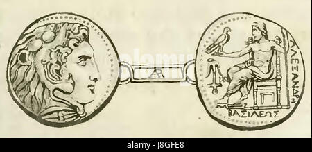 Moneta di Alessandro Magno da Storia delle arti del disegno II (page 111) Banque D'Images