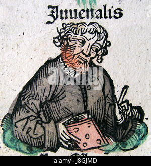 Juvenal Nuremberg Chronicle Banque D'Images