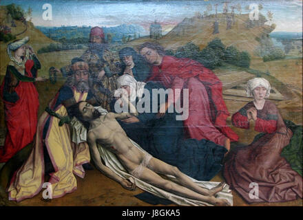 Dieric Bouts Déploration du Christ Banque D'Images