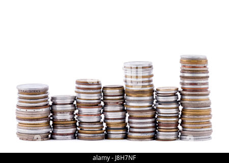 Banque, établissement de crédit, macro, portrait, macro, admission vue en gros, Banque D'Images