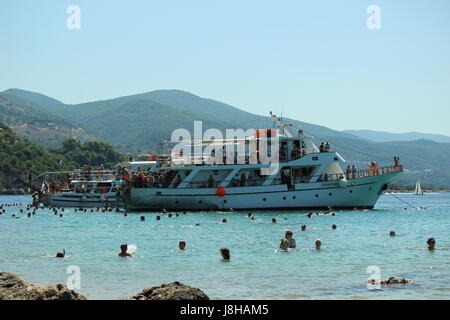 Bella vraka beach - sivota, Grèce Banque D'Images