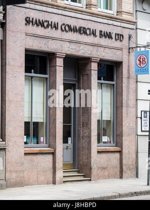 Shanghai Commercial Bank bureaux sur Holy Island dans la ville de London Financial District Banque D'Images