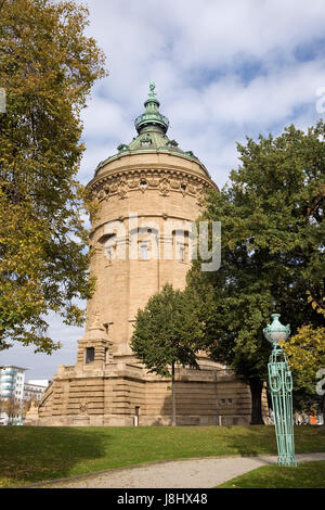 Tower, ville, bandes, château d'eau, roseraie, places, l'allemagne fédérale allemande, Banque D'Images