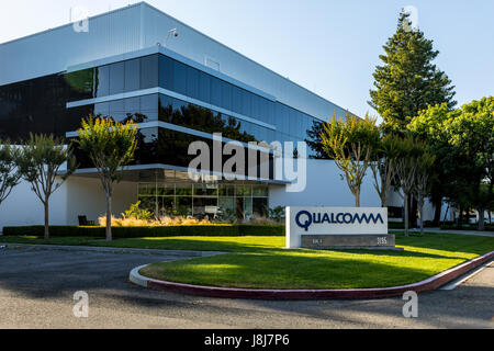 Les bureaux de Qualcomm à Santa Clara, Californie, USA Banque D'Images