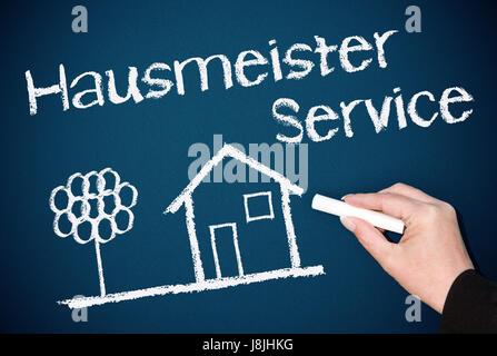 Maison, bâtiment, service, artisan, commerçant, artisan, l'Assemblée générale, Banque D'Images