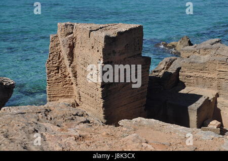 Côte près de ses covetes,mallorca Banque D'Images