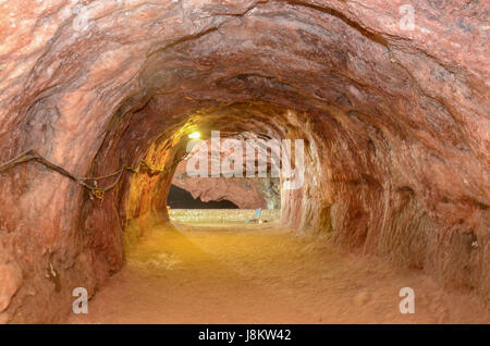 Intérieur de la mine de sel de Khewra, Khewra, Punjab, Pakistan Banque D'Images