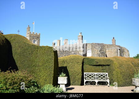 Château de Walmer, Côte du Kent Banque D'Images